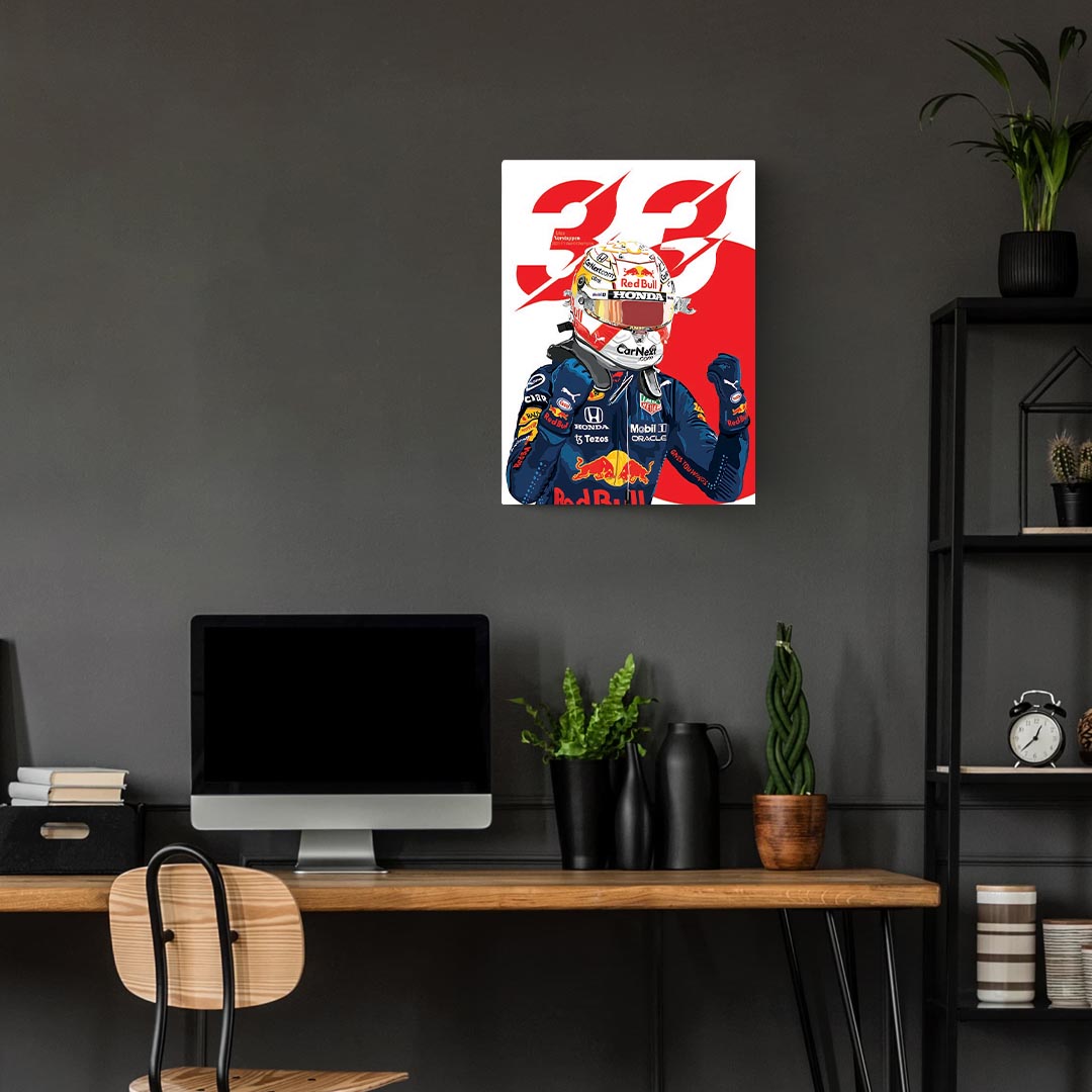 Max Verstappen Red Bull F1 Poster