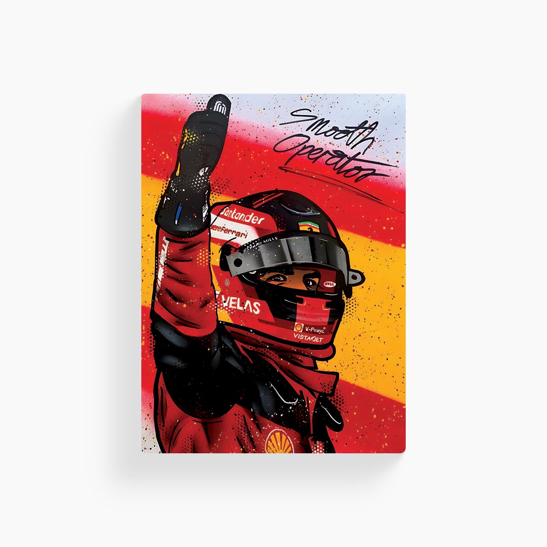 Carlos Sainz Ferrari F1 Poster