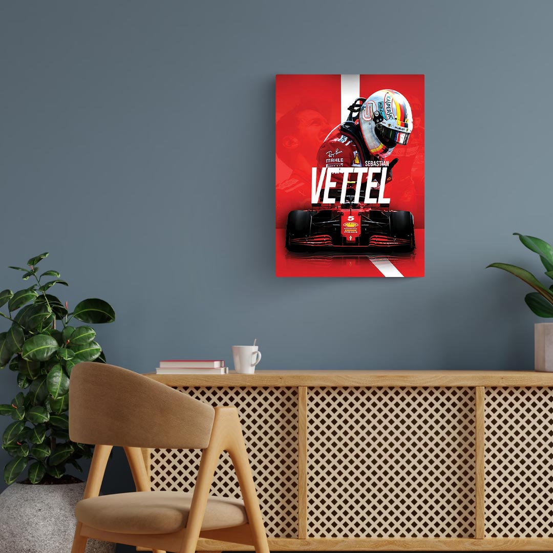 Sebastian Vettel F1 Poster