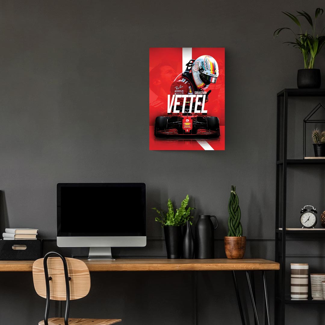 Sebastian Vettel F1 Poster