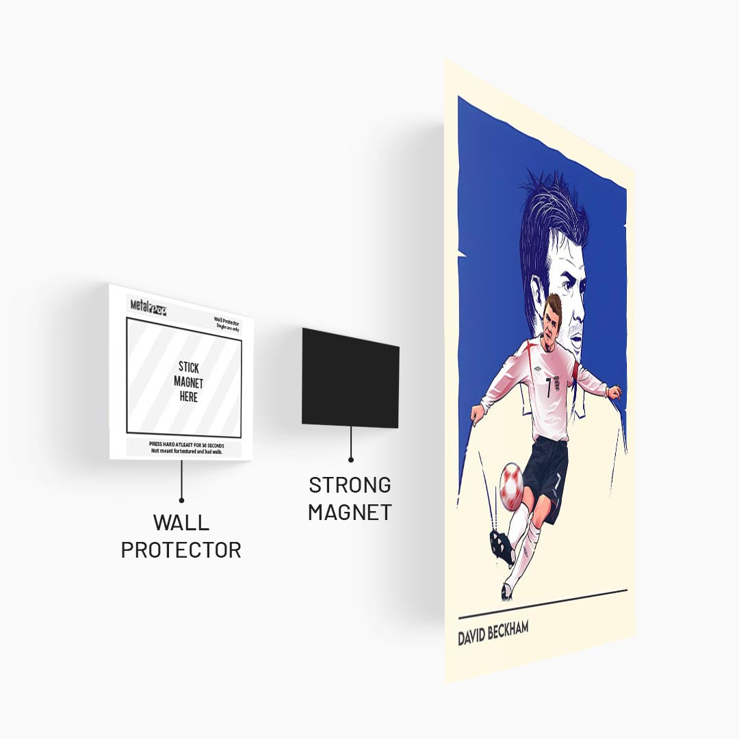 David Beckham Minimal Poster