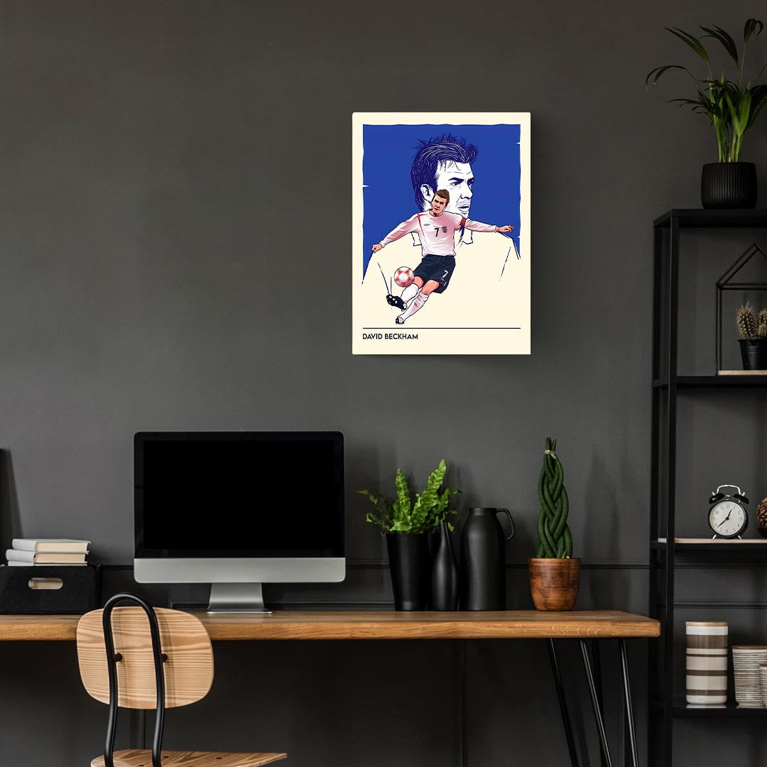 David Beckham Minimal Poster