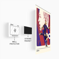 Iniesta Minimal Metal Poster