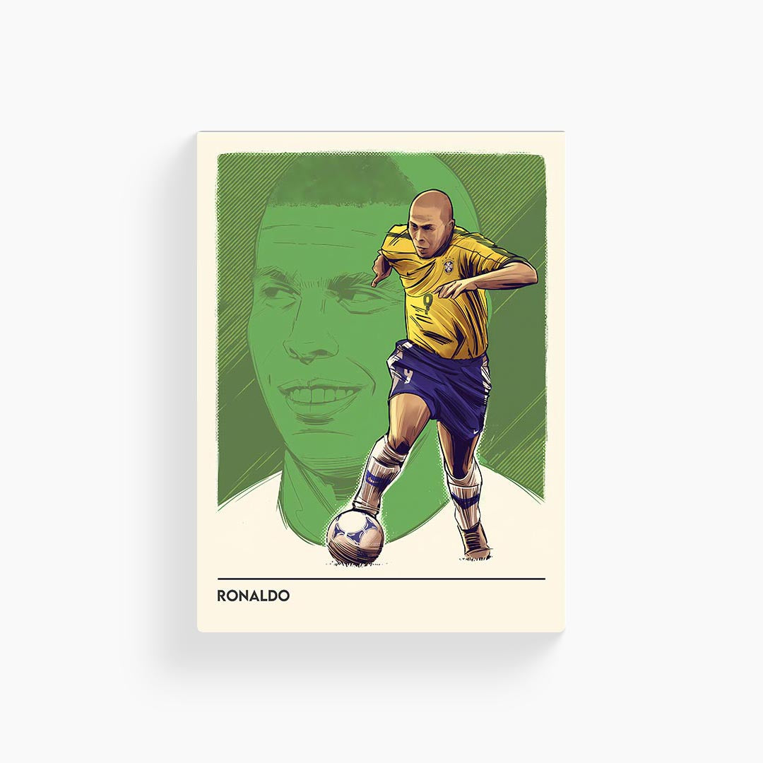 Ronaldo Nazario R9 Minimal Poster
