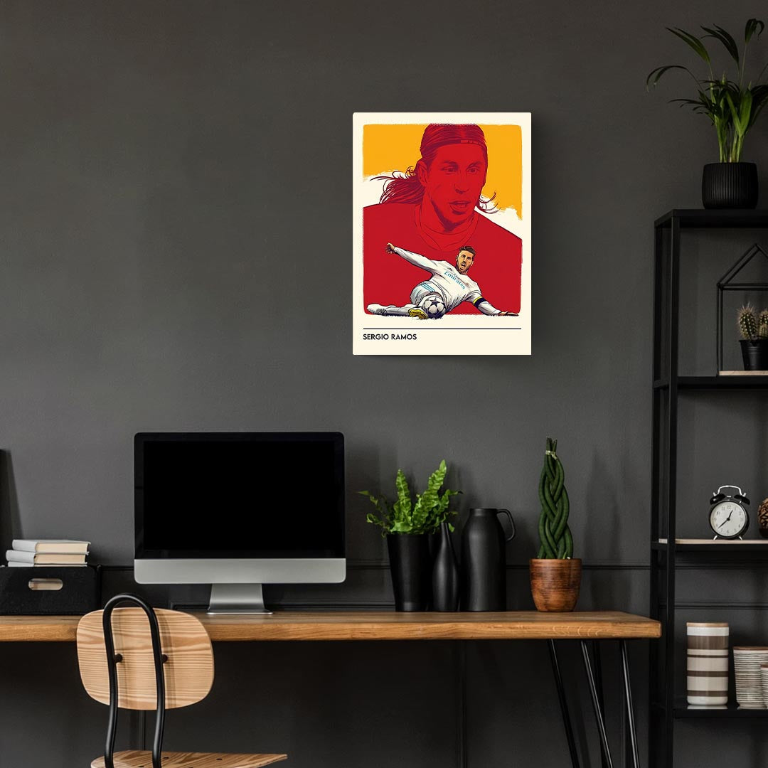 Sergio Ramos Minimal Poster