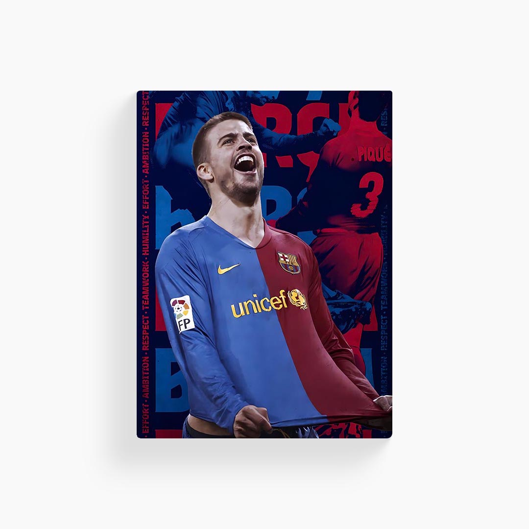 Gerard Pique Barcelona Metal Poster