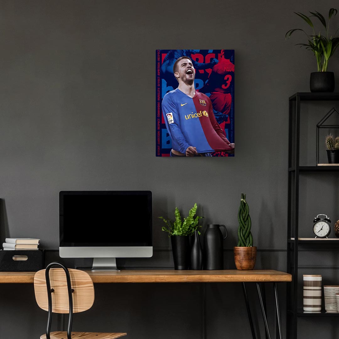 Gerard Pique Barcelona Metal Poster