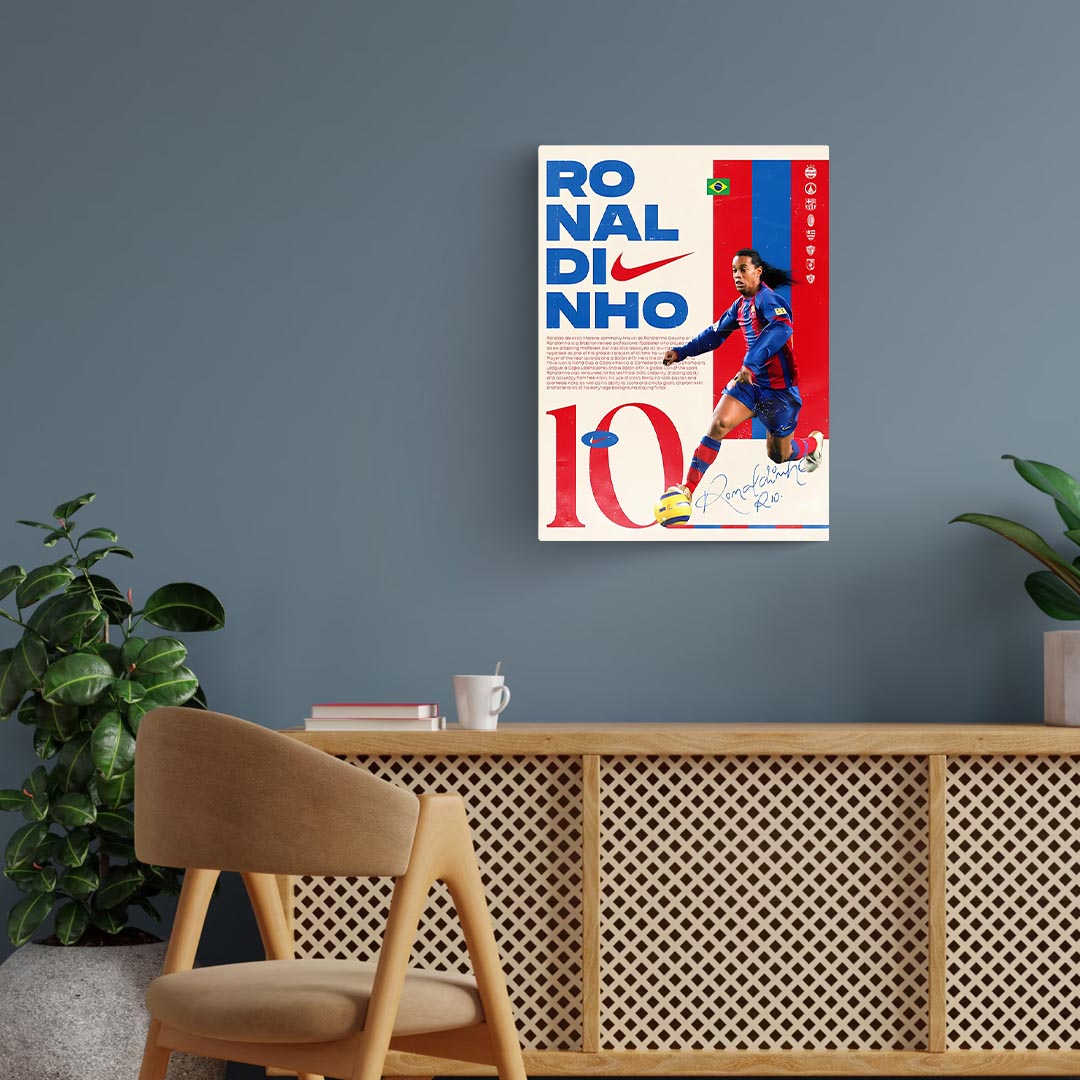 Ronaldinho Barcelona Poster
