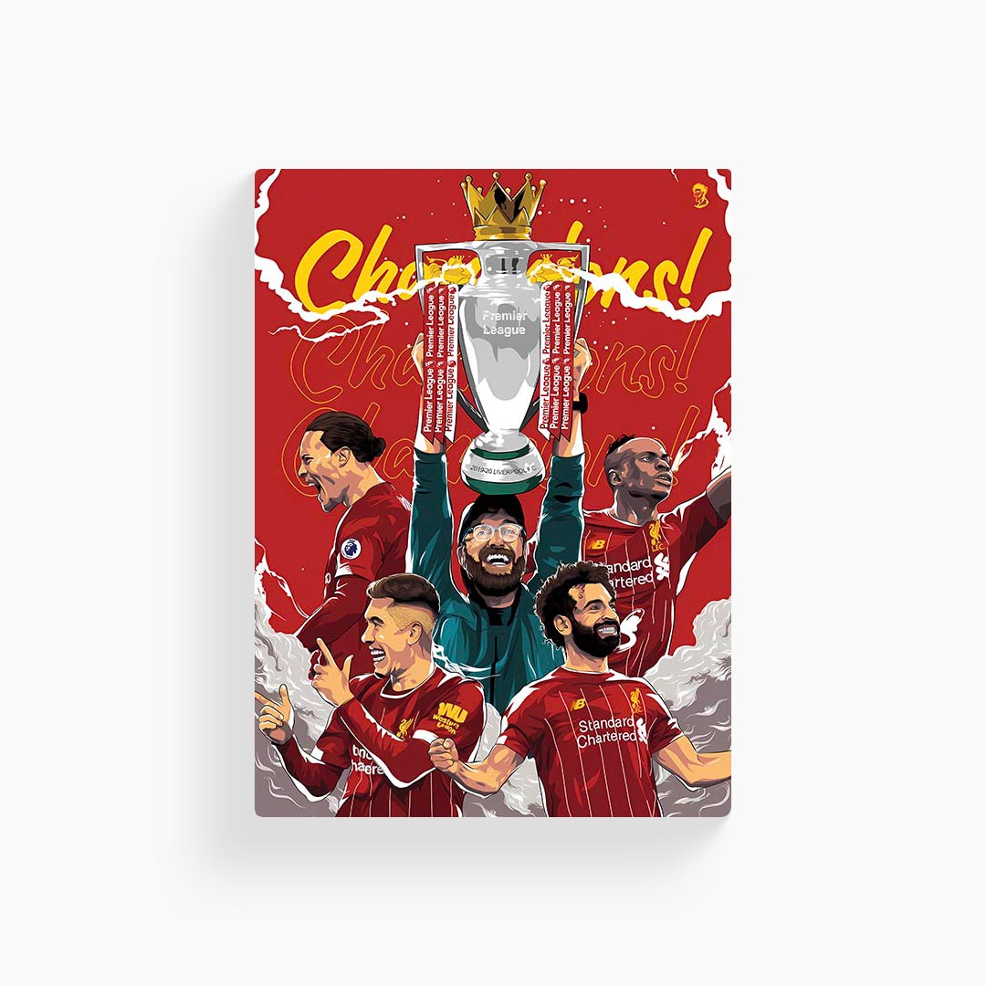 Liverpool 2020 Champions Poster