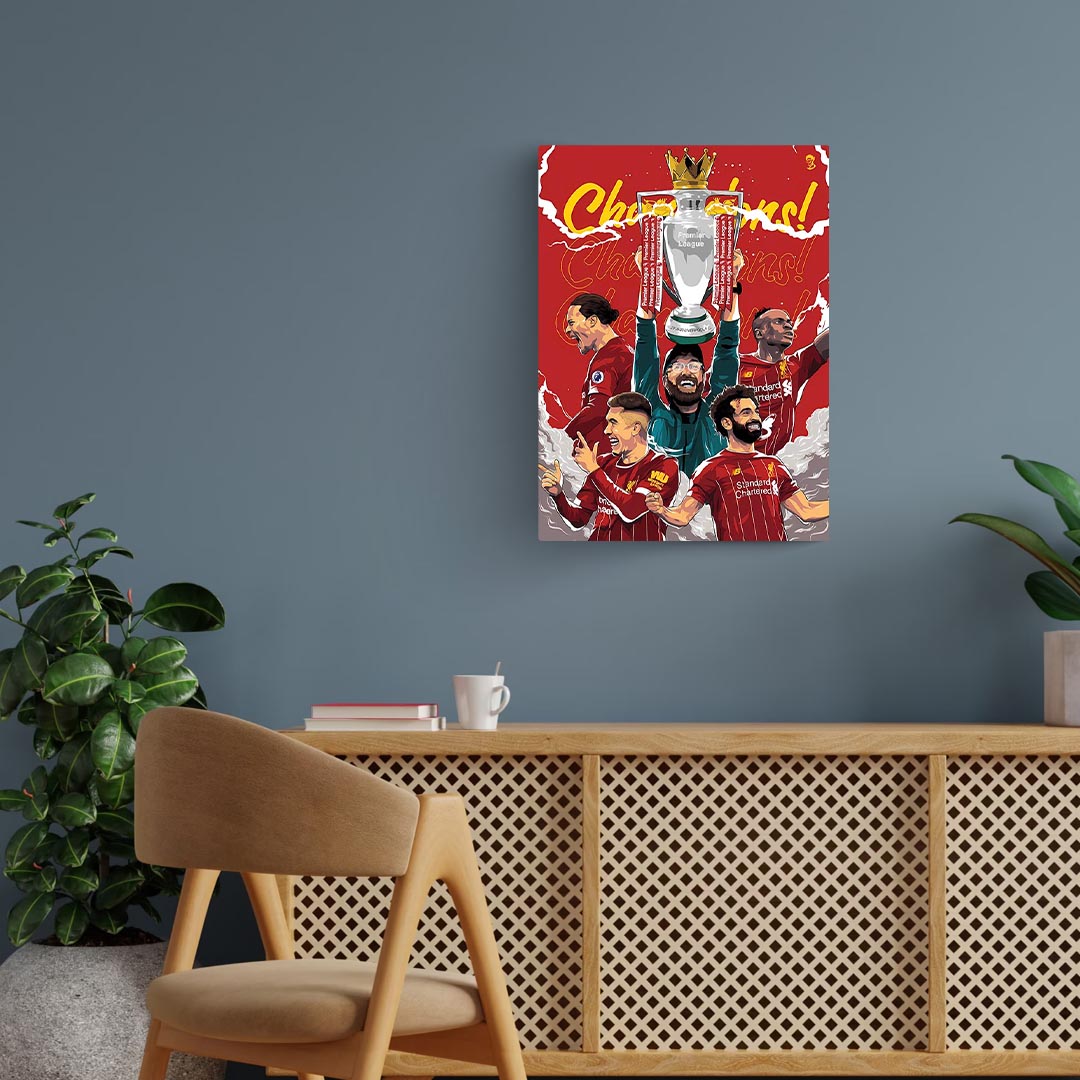 Liverpool 2020 Champions Poster