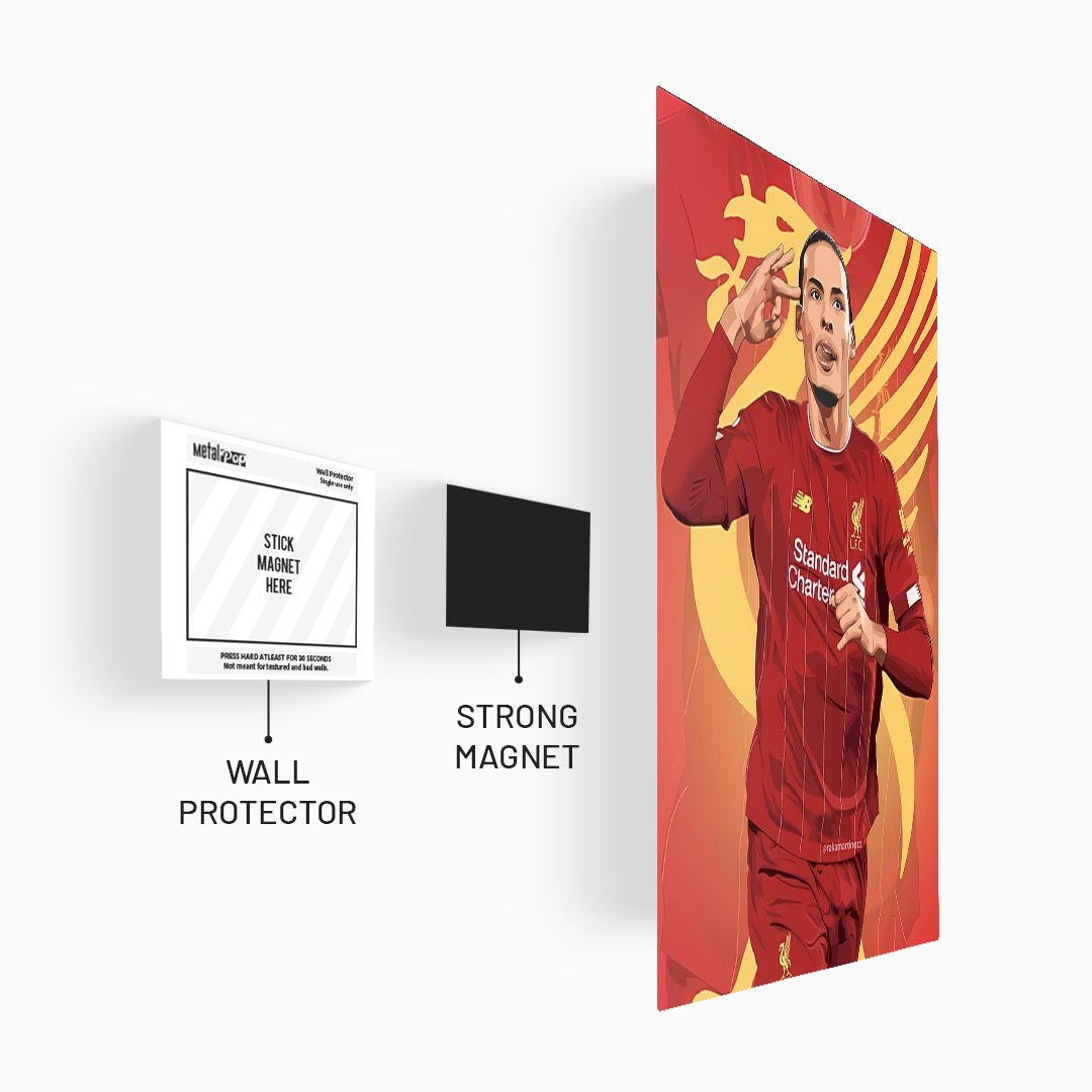 Virgil van Dijk Liverpool Poster