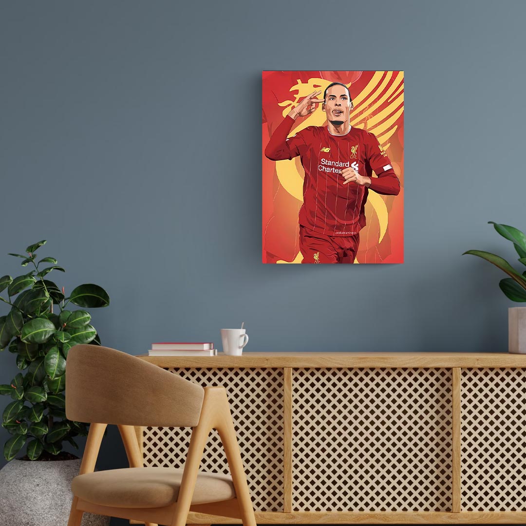 Virgil van Dijk Liverpool Poster