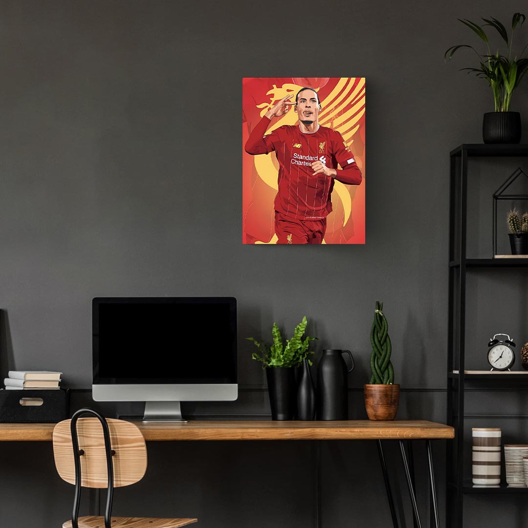 Virgil van Dijk Liverpool Poster