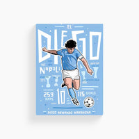 Maradona Abstract Art Poster