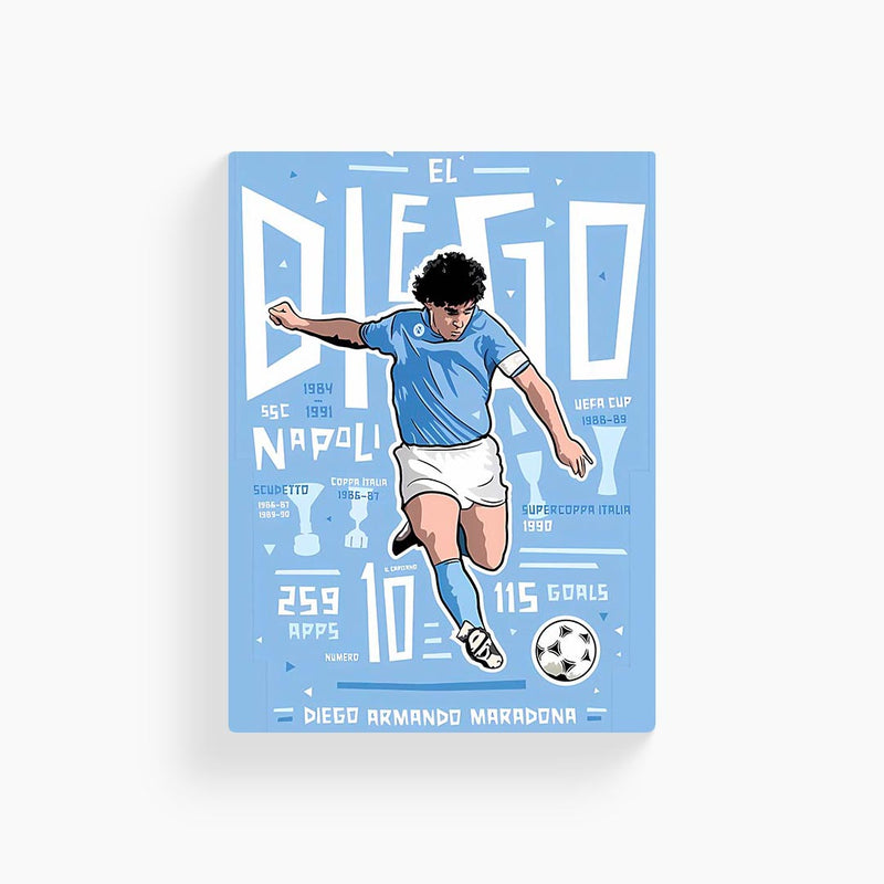 Maradona Abstract Art Poster