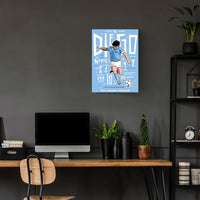 Maradona Abstract Art Poster