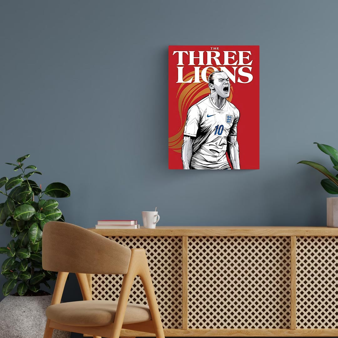 Wayne Rooney England Poster