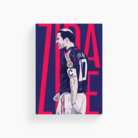 Zidane Abstract France Art Poster