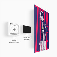 Zidane Abstract France Art Poster