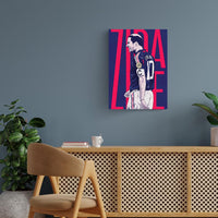 Zidane Abstract France Art Poster