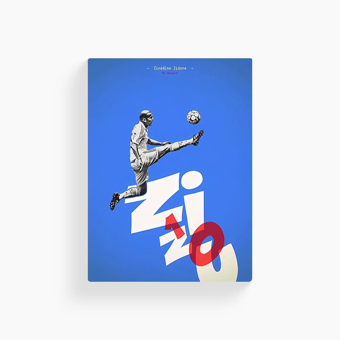 Zidane Art Poster