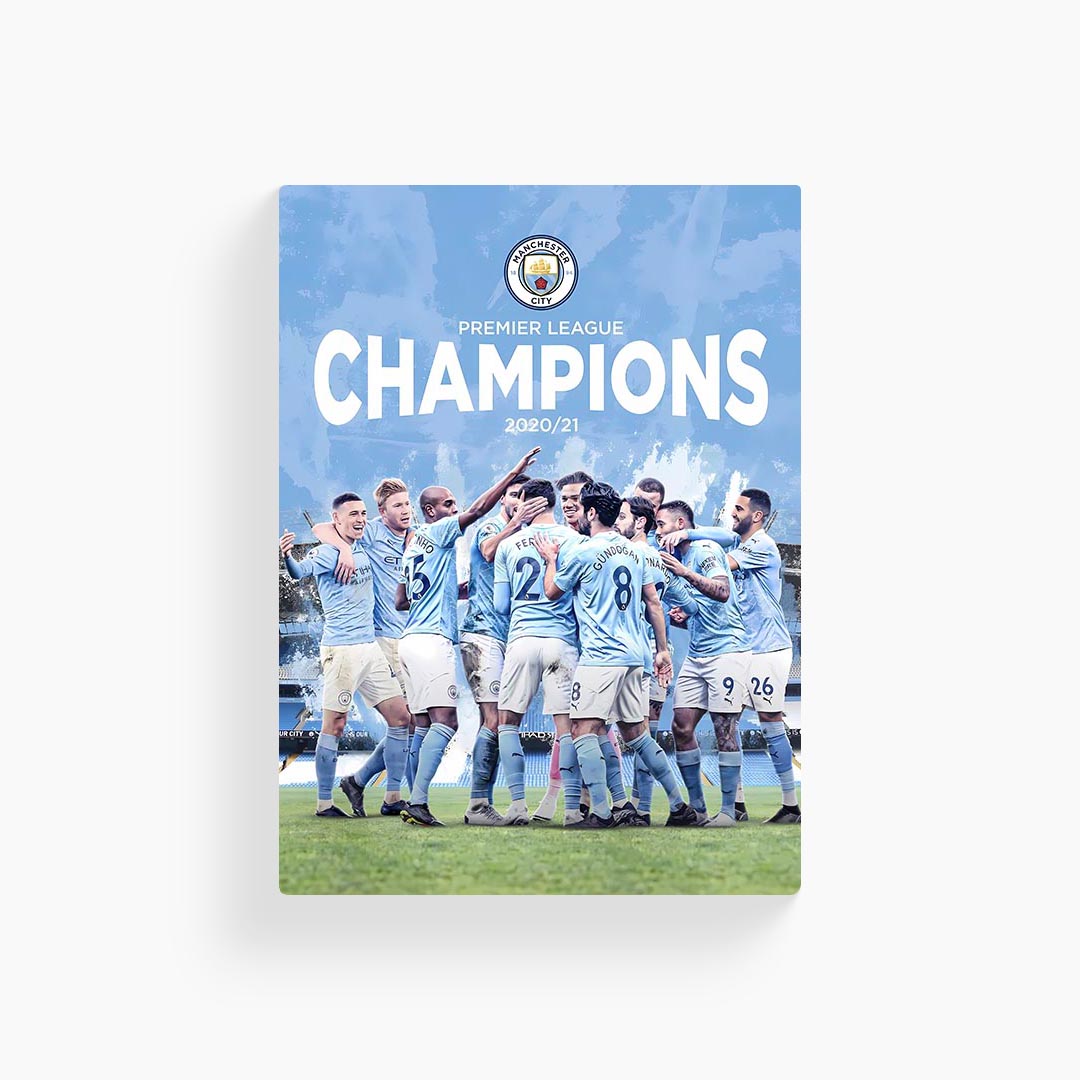 Man City 2021 Champions Poster