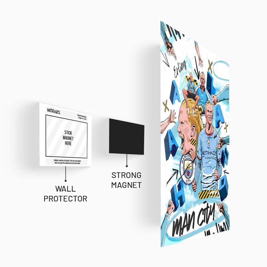 Erling Haaland Man City Poster