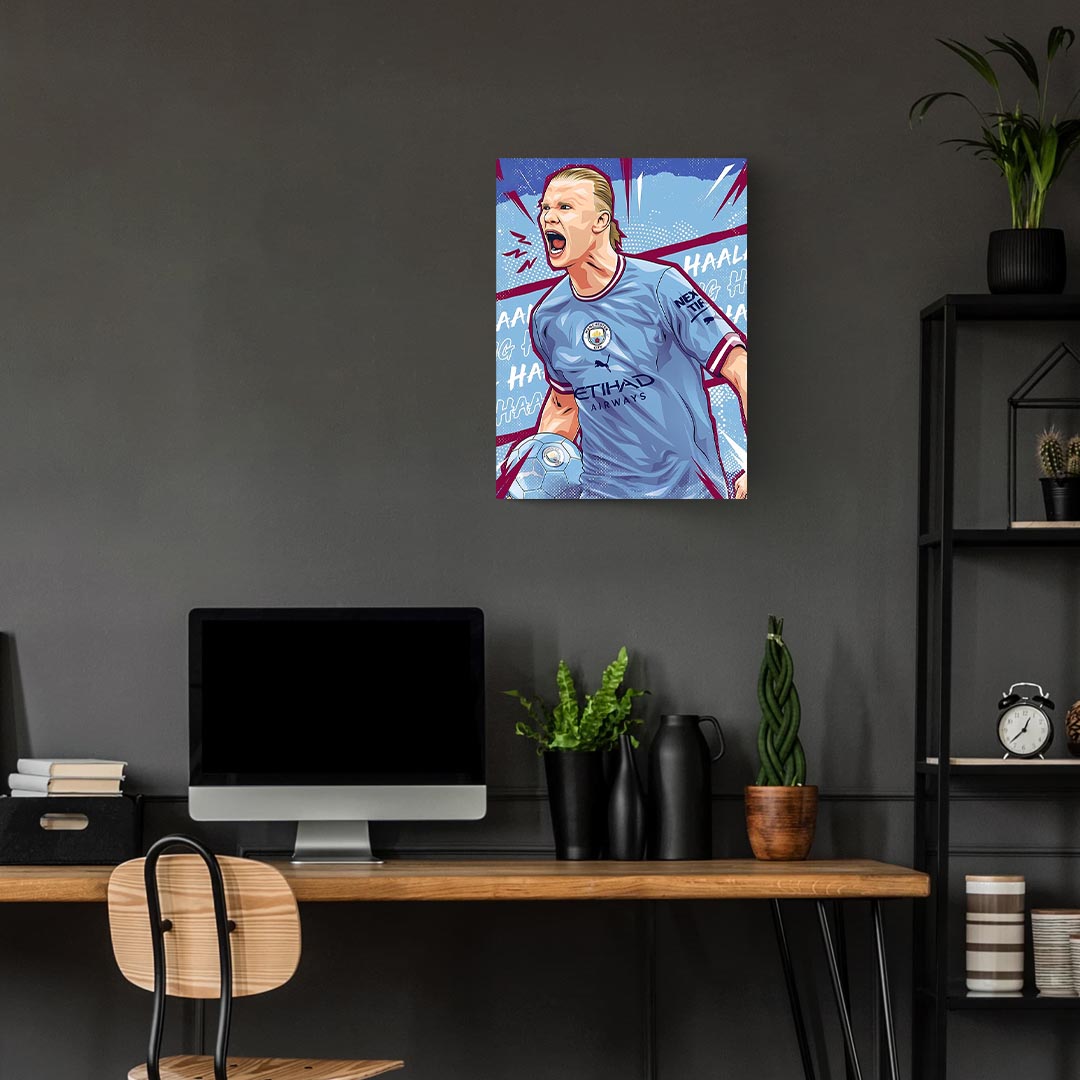 Erling Haaland Man City Poster