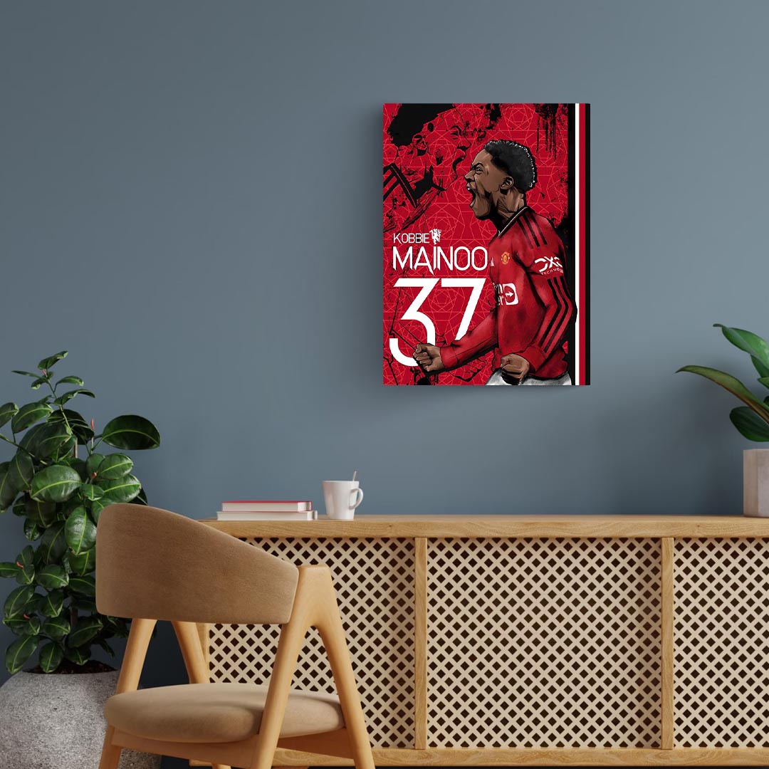 Kobbie Mainoo Manchester United Poster