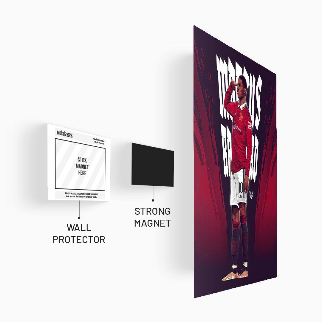 Marcus Rashford Manchester United Metal Poster