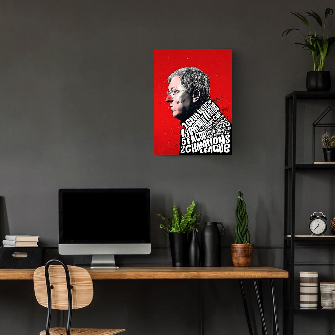 Sir Alex Ferguson Man United Poster