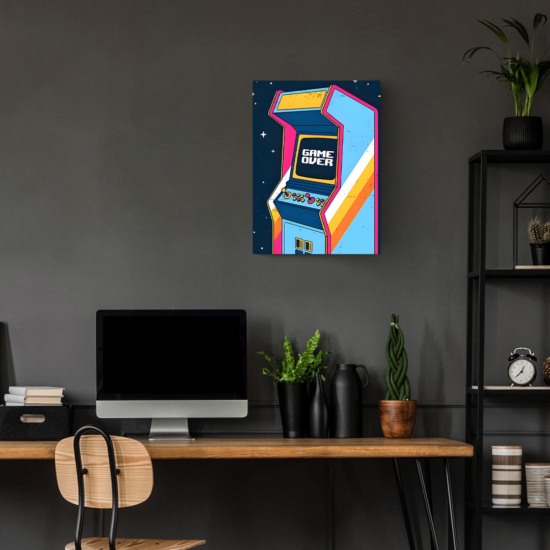 Game Over Retro Gaming Poster