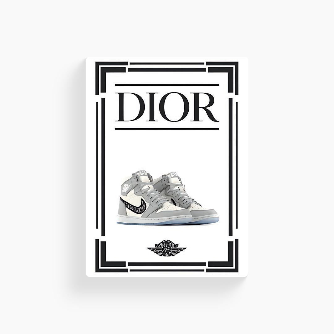 Air Jordan Dior Sneakers Poster