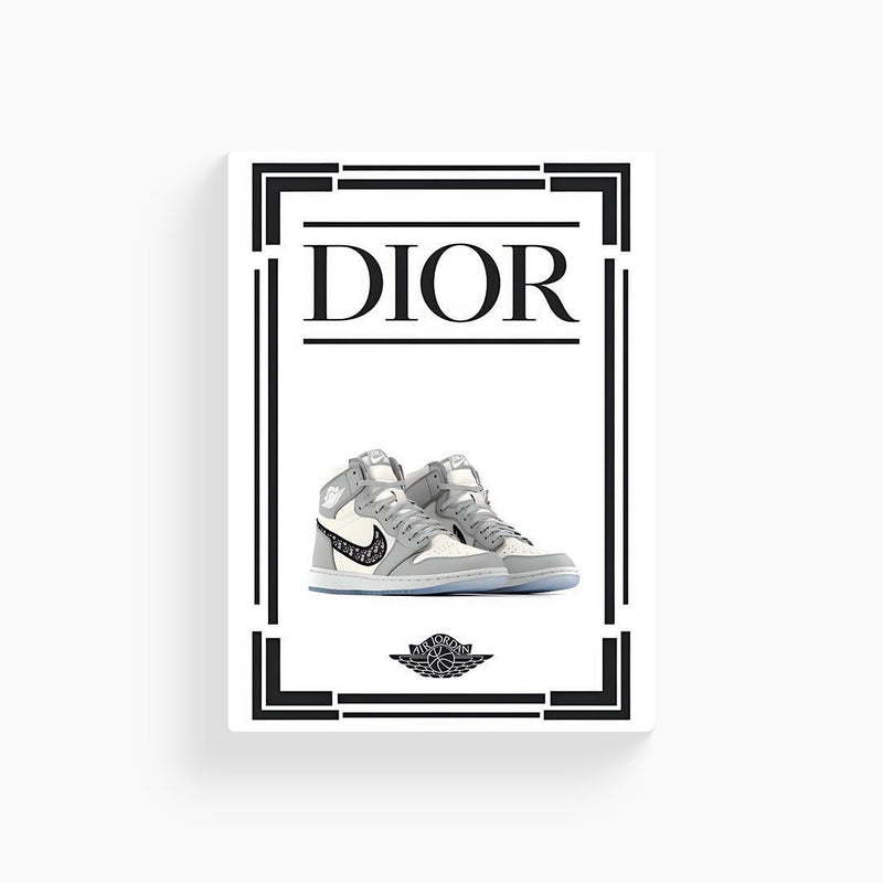 Air Jordan Dior Sneakers Poster