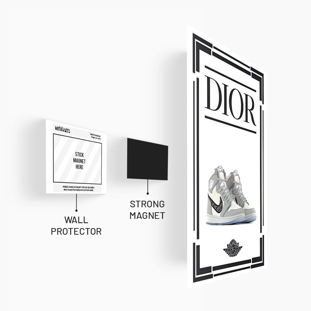 Air Jordan Dior Sneakers Poster