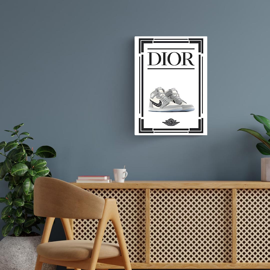 Air Jordan Dior Sneakers Poster