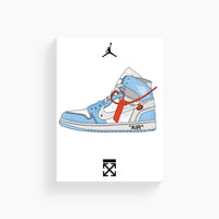 Air Jordan Off-White Sneakers Poster