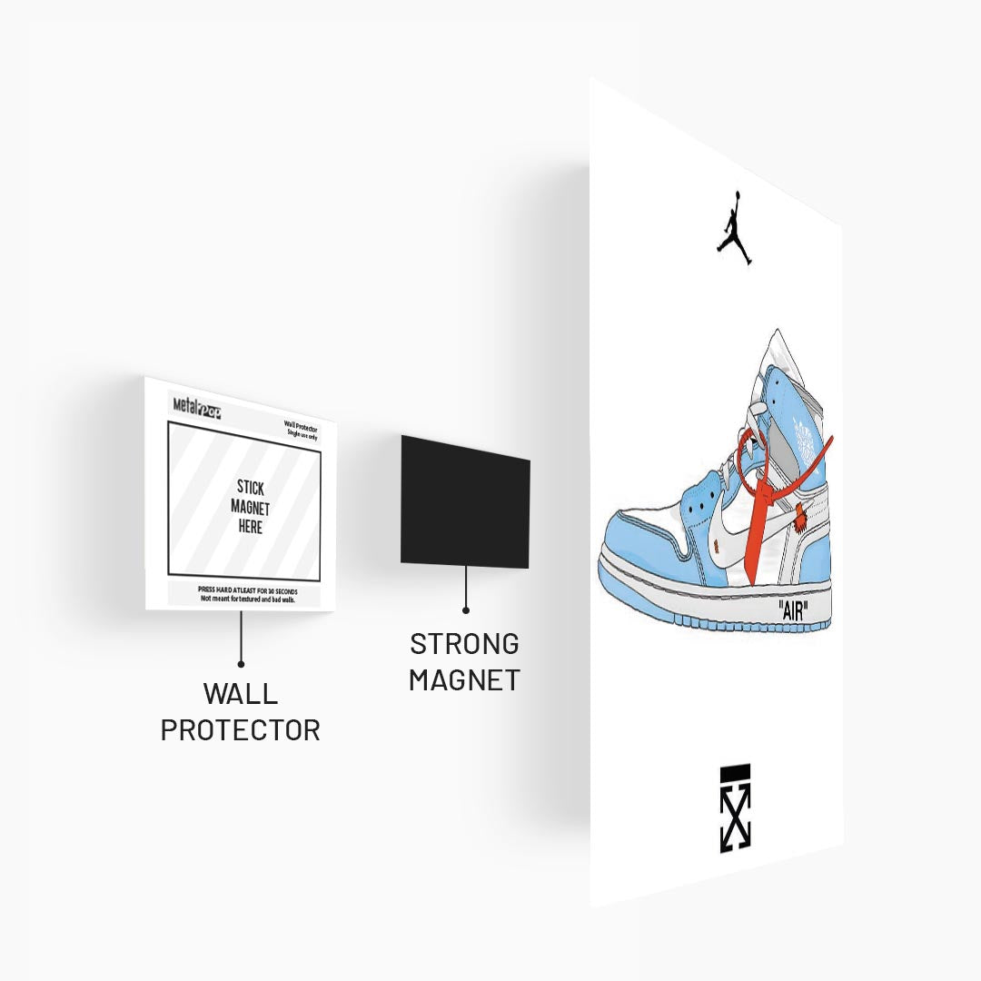 Air Jordan Off-White Sneakers Poster