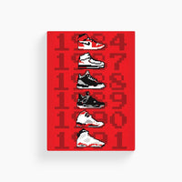 Air Jordans Pixel Art Poster