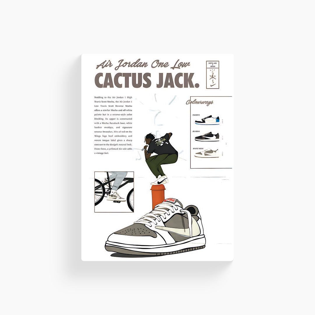 Jordan 1 Low Travis Scotts Poster