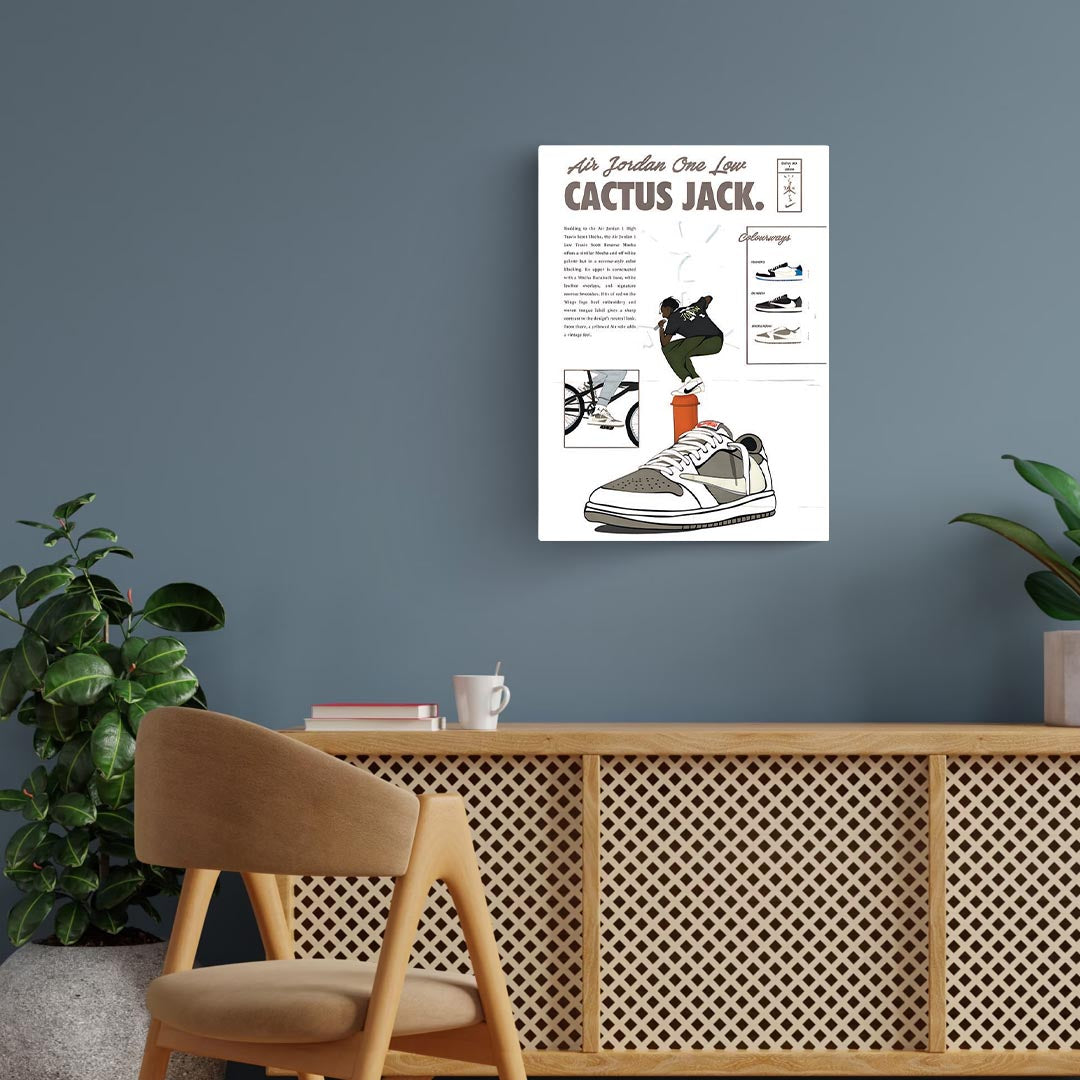 Jordan 1 Low Travis Scotts Poster