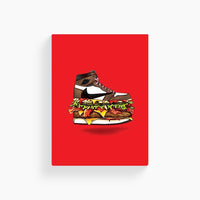 Jordan Travis Scott Burger Art Poster