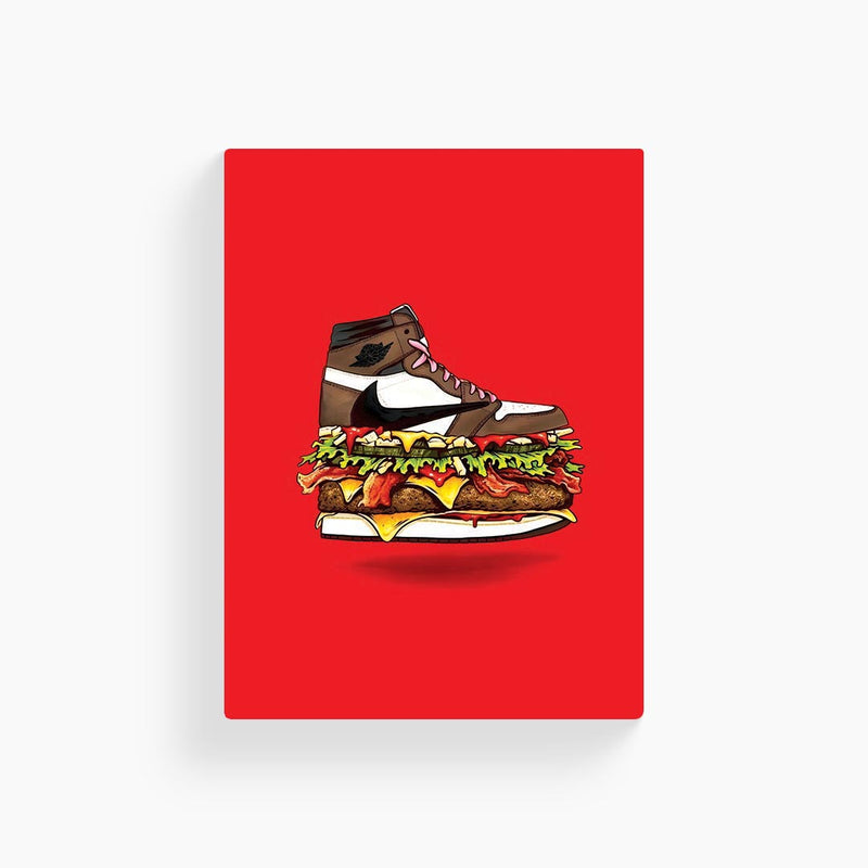 Jordan Travis Scott Burger Art Poster