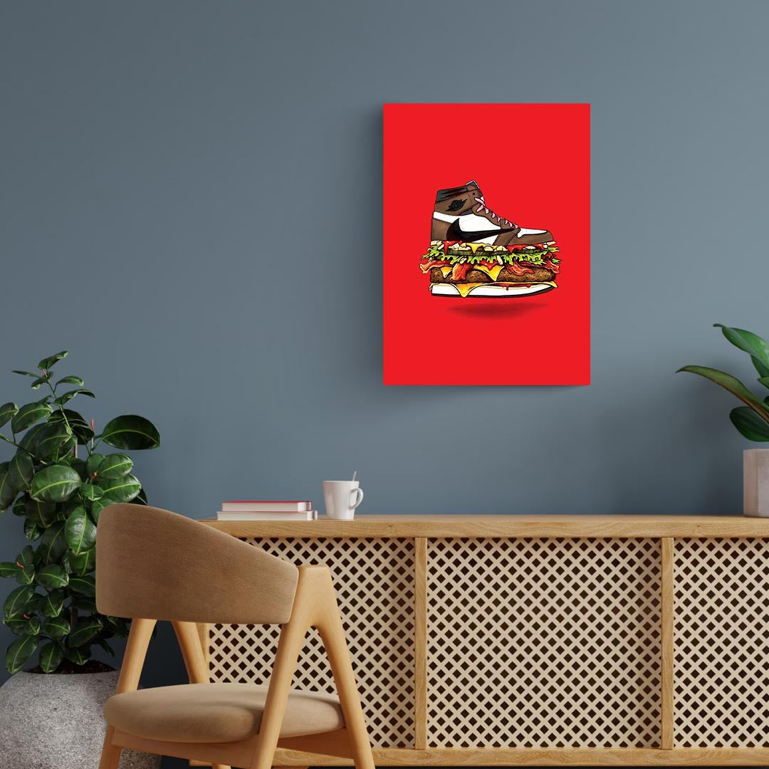 Jordan Travis Scott Burger Art Poster