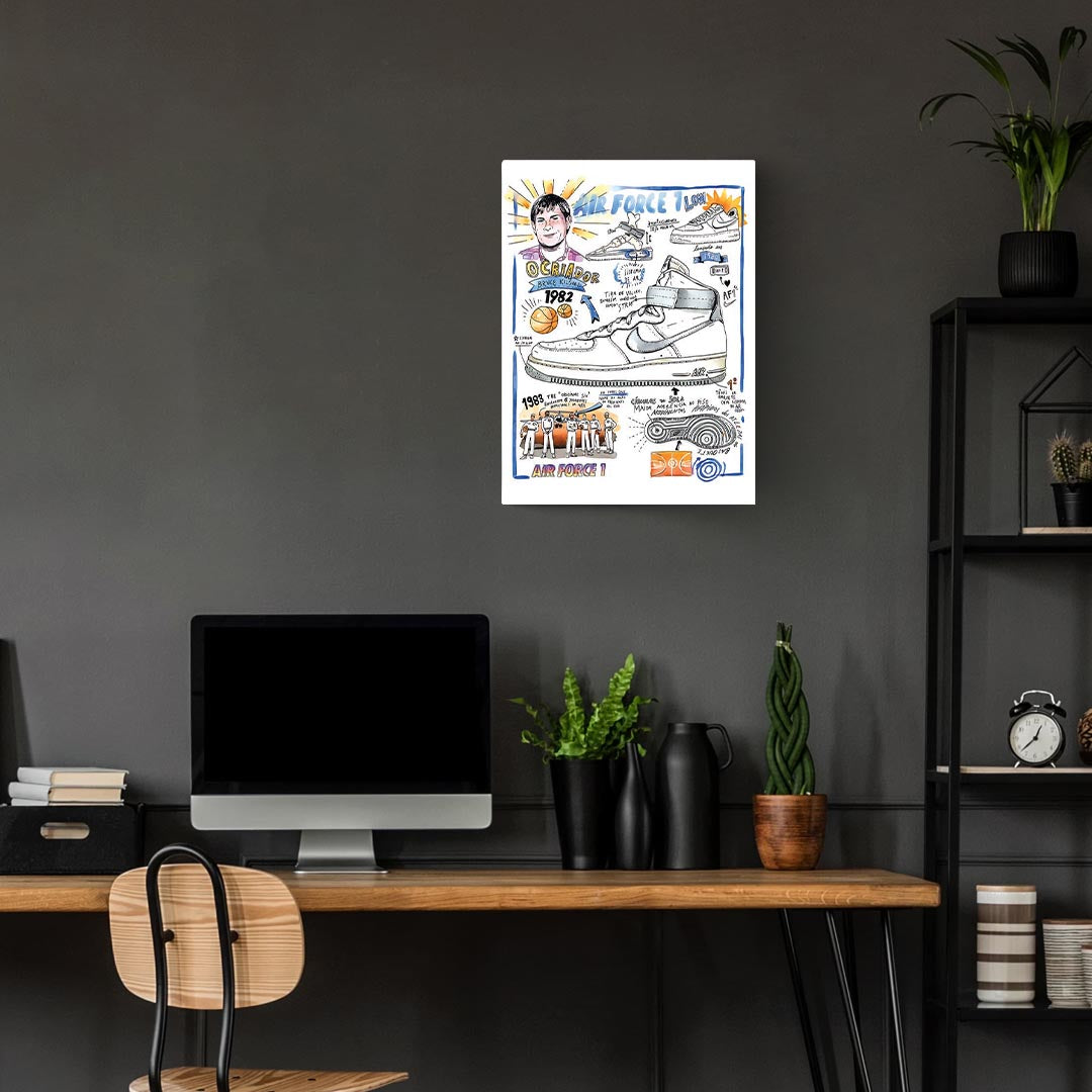 Nike air Force 1 Sneakers Poster