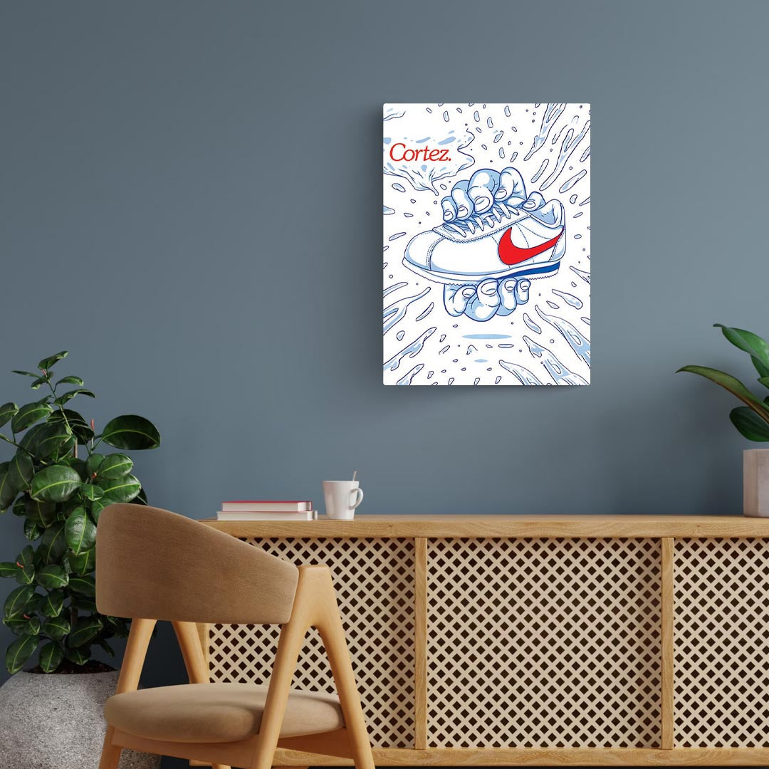 Nike Cortez Sneakers Poster