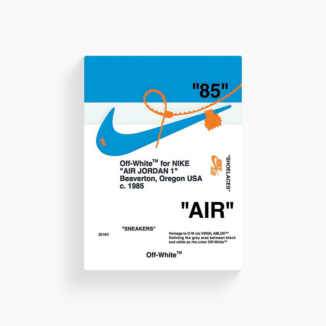 Nike Jordan Off White Poster