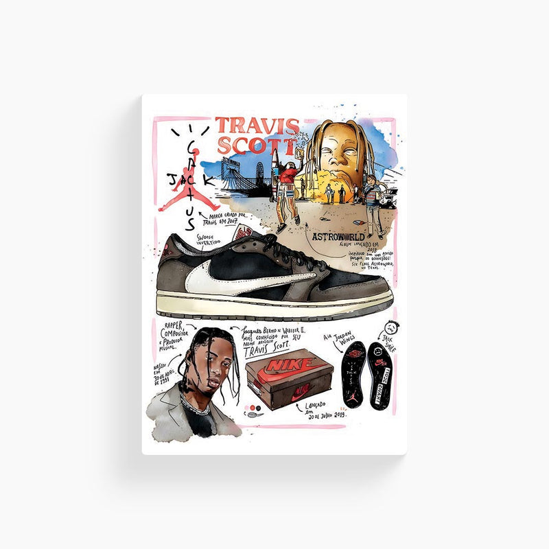 Nike Travis Scotts Flyer Sneakers Poster
