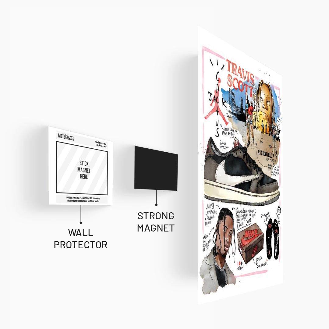 Nike Travis Scotts Flyer Sneakers Poster