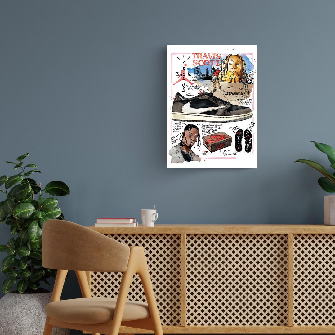 Nike Travis Scotts Flyer Sneakers Poster